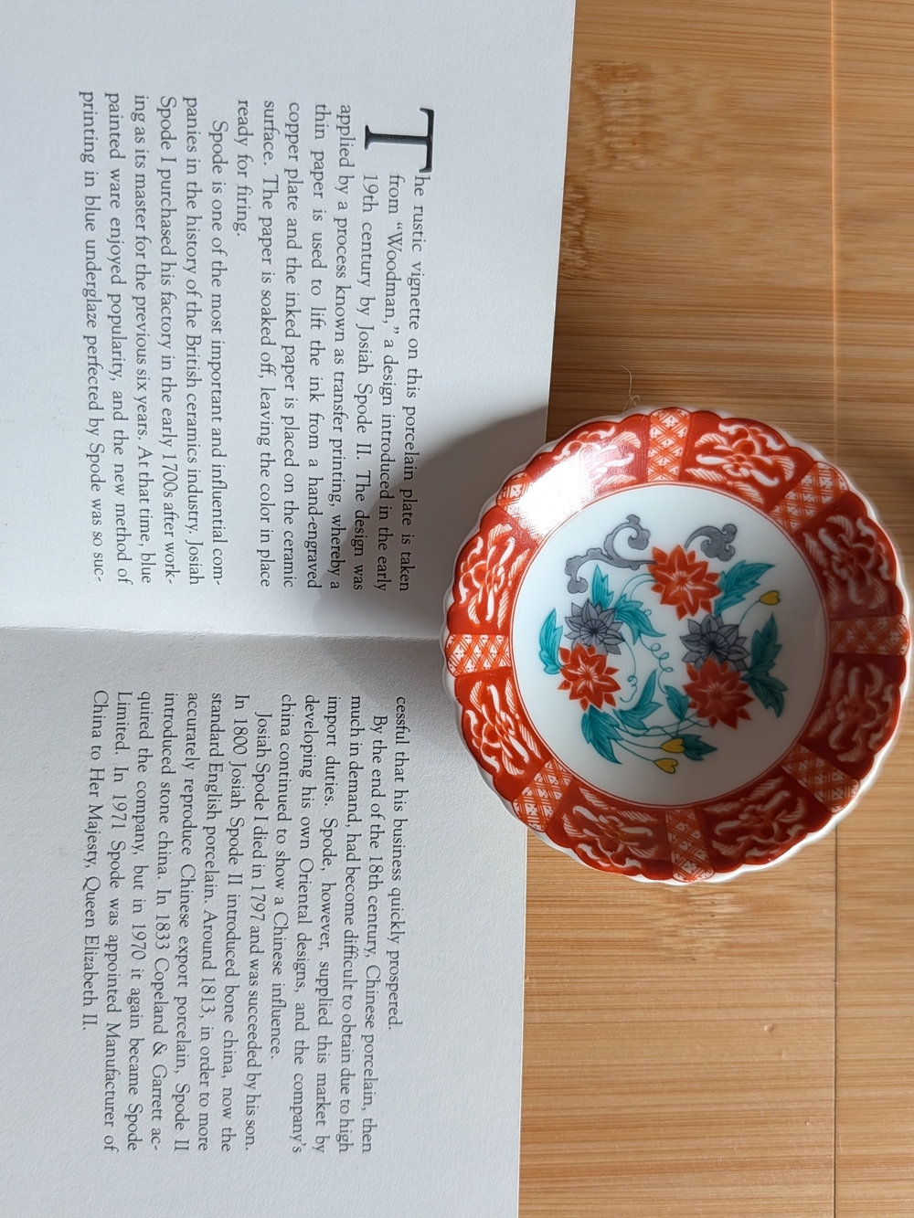 Spode Red Floral Mini Plate - Picture 4 of 8